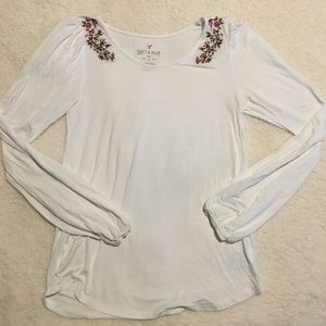 White soft and sexy shirt